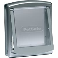 Puerta para mascotas original con 2 posiciones Staywell- pequeña- plateada